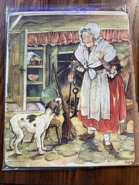 Vintage Child's Mother Goose Old Mother Hubbard Jigsaw‎ Puzzle Platt & Munk